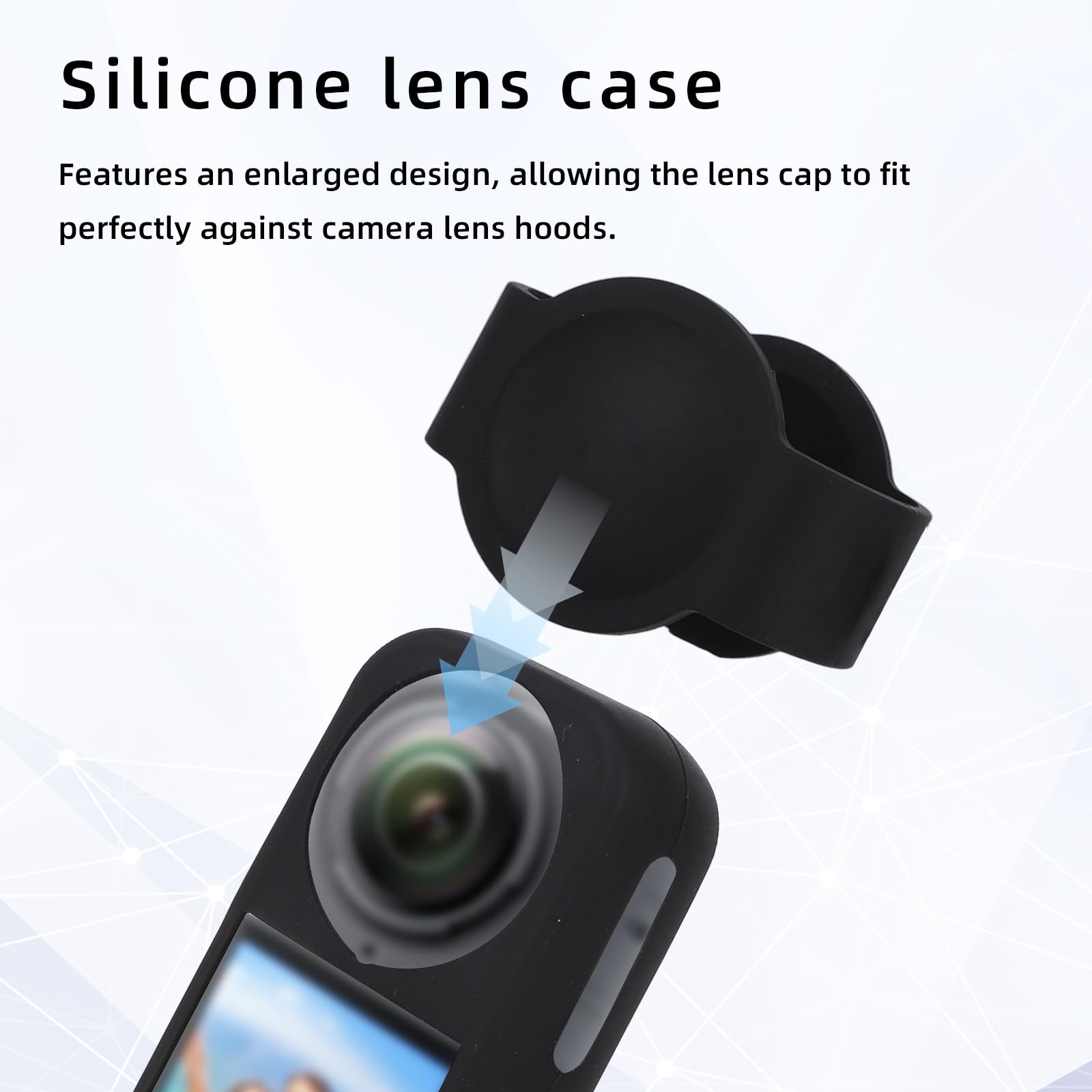 2 Szt. Etui Silikonowe do Insta 360 x5, Precyzyjne Dopasowanie Etui Ochronne Silikonowe z 2 Paskami Niezbędne Akcesoria do Korpusu Aparatu i Osłony Obiektywu Prezent dla Entuzjastów Fotografii
