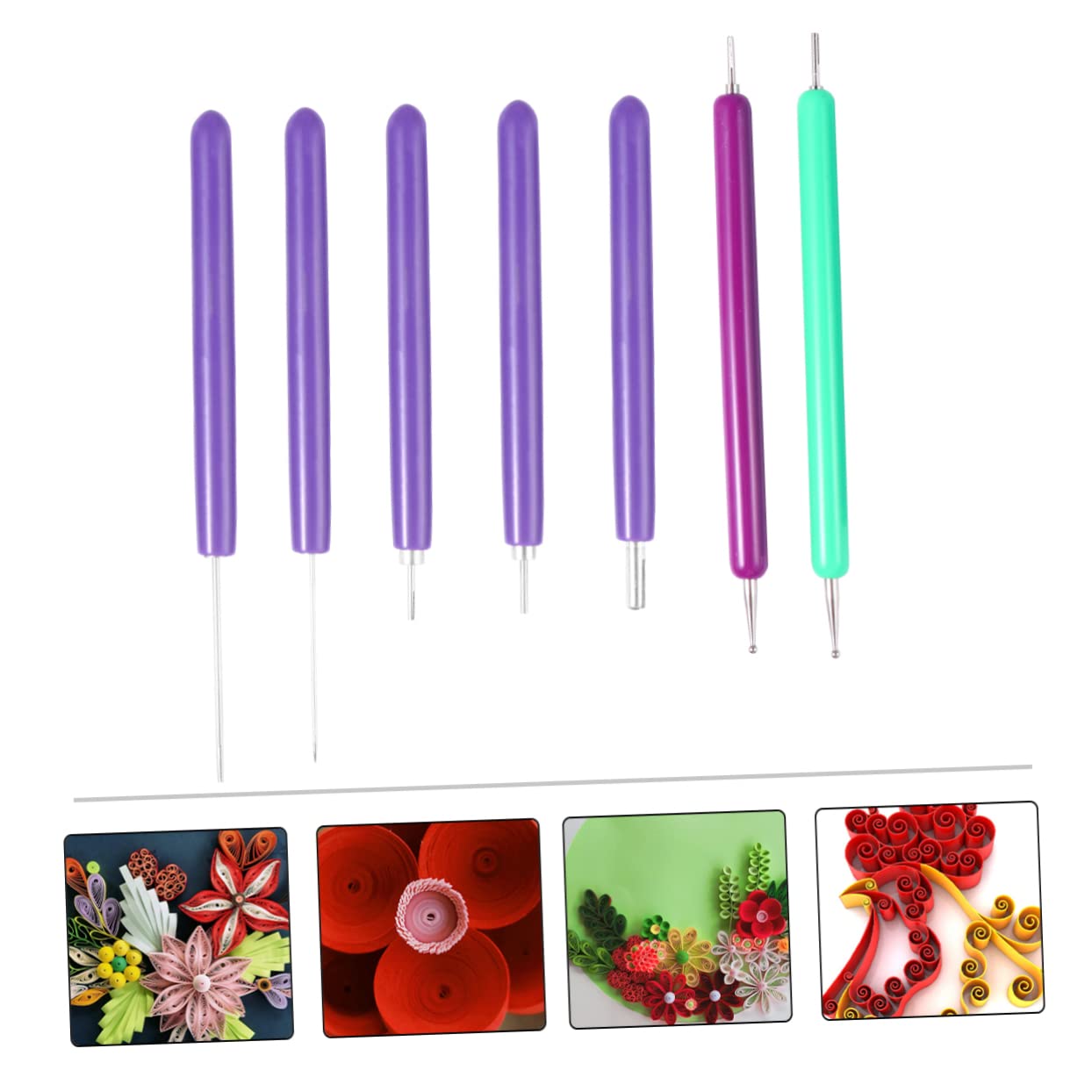 ARTIBETTER Complete Quilling Tool Set 7pcs Rolling Pens Paper Quilling Kit for Scrapbooking and DIY Decor Random