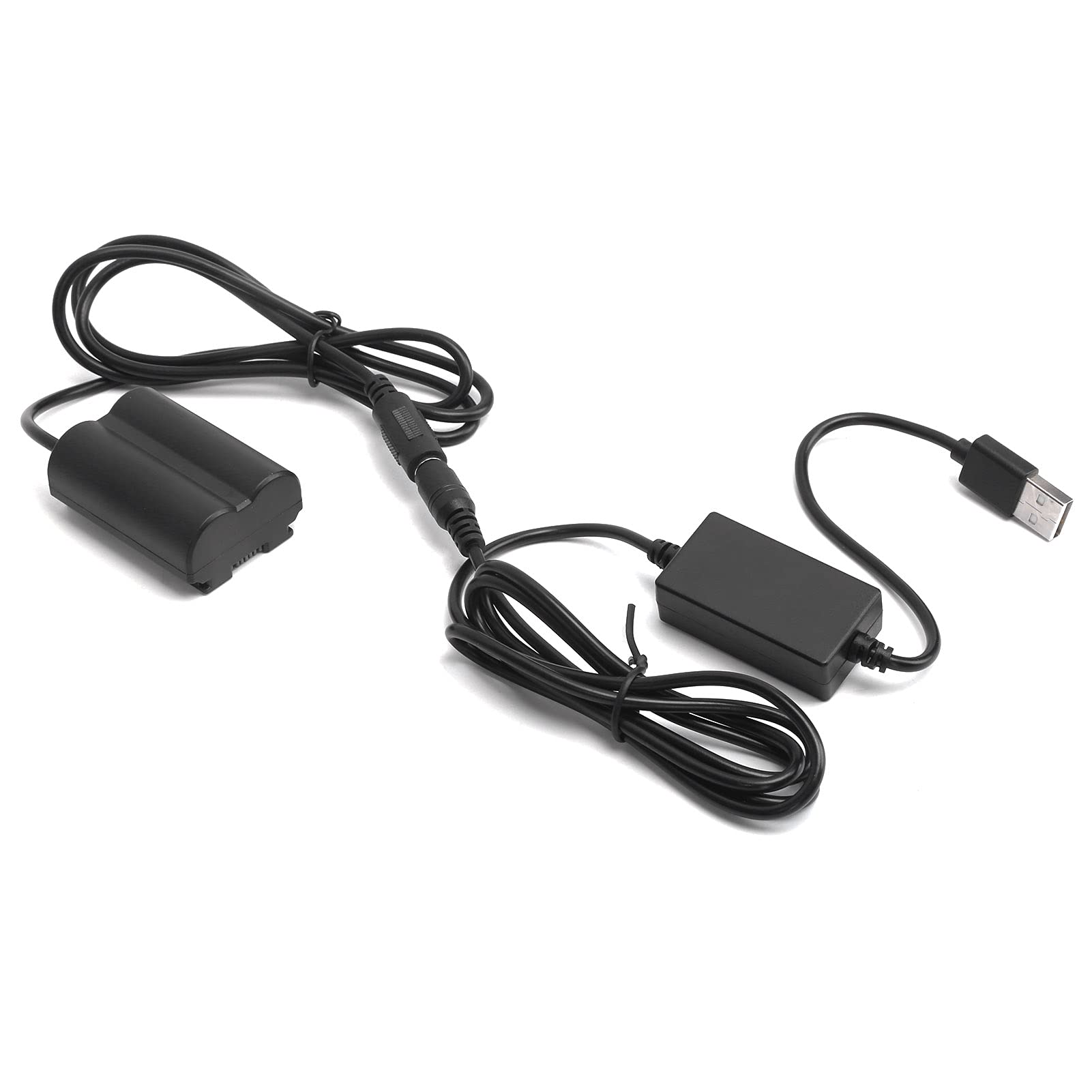 Generic Adattatore USB per Batteria Fittizia NP-W235 con Accoppiatore CC per Alimentazione Affidabile per XT-4 / GFX100S Realizzato in Plastica di Alta qualità