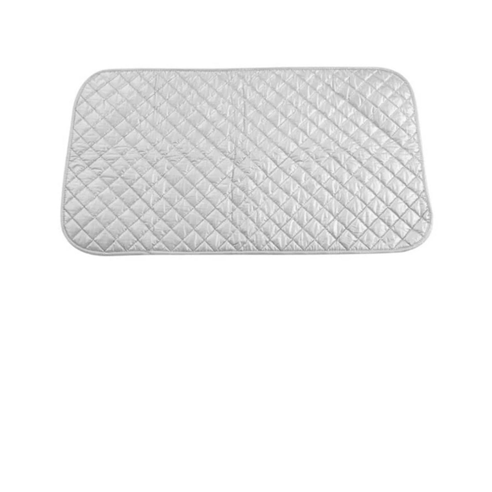 HYQOUKLR Ironing Mat/Pad, Ironing Mat Laundry Pad Washer Dryer Cover Cotton Protector Silver 48x85cm 60x55cm(60x55cm)
