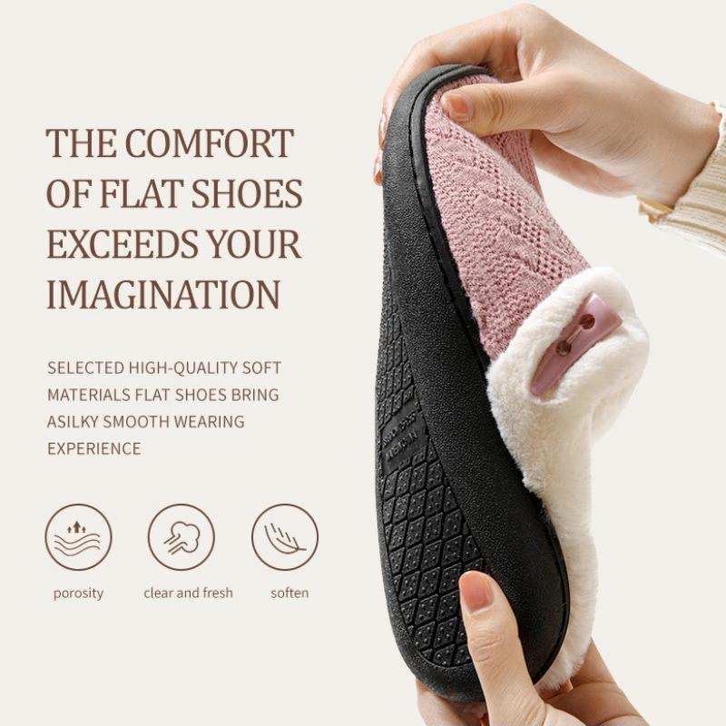 Image of DRUNKEN Slippers For Women Winter Sandals Casual Flats Home Footwear Man Girls Sliders Flip Flops Chappals Ladies Clogs Sleeper Slides Stylish Ortho Soft