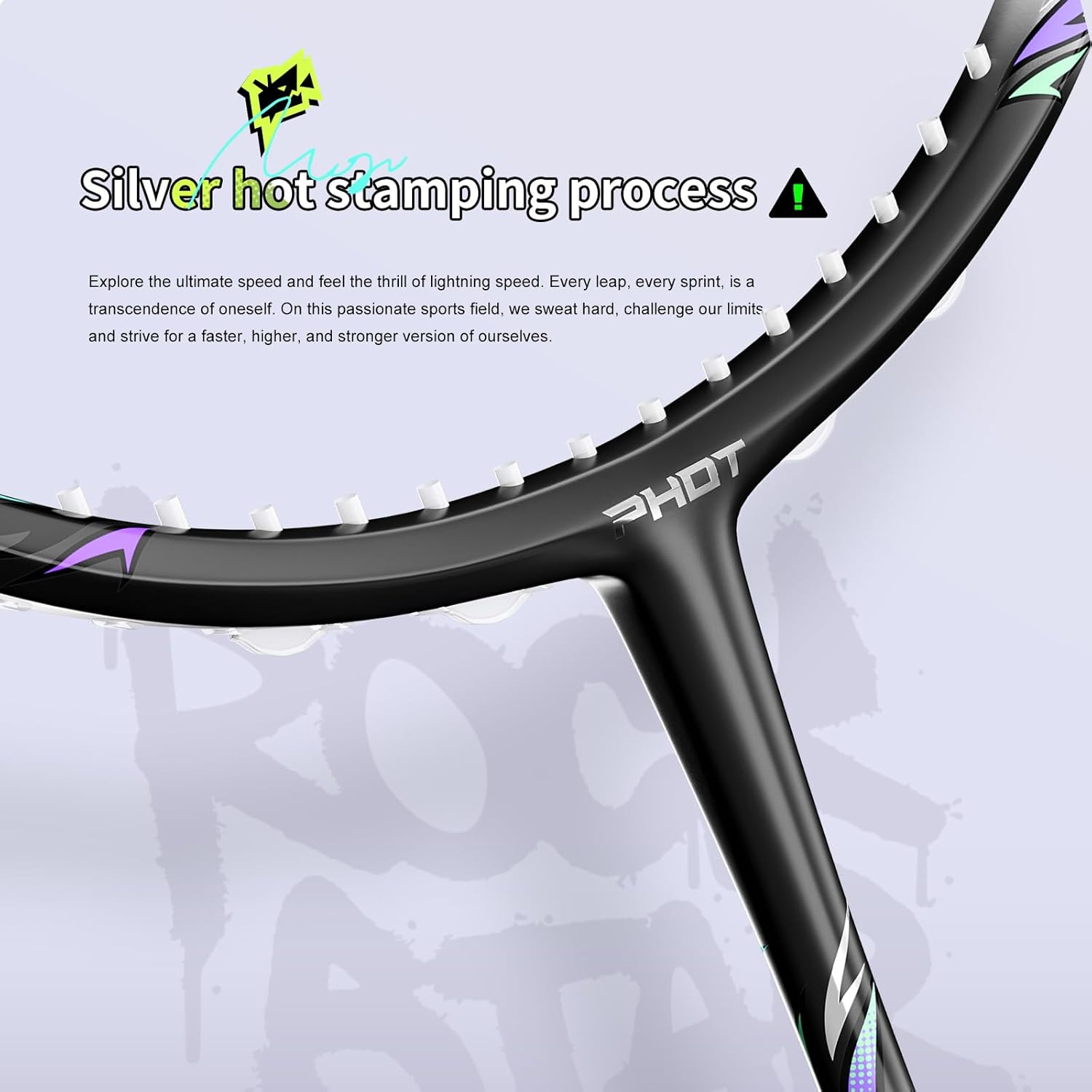 Badminton Racket Set with 1 Carbon Fiber Racquet, 3 Shuttlecocks, 2 Replacement Grip Tapes and 1 Badminton Bag - Perfect for Outdoor Games and Gym 5U