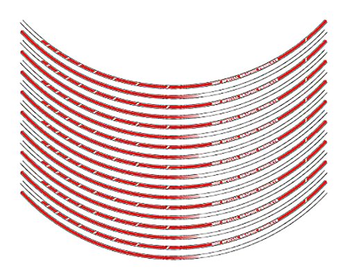 エムディーエフ リムストライプ ストロボタイプ レッド 6mm幅 19インチ RIM-6M-STRD-19