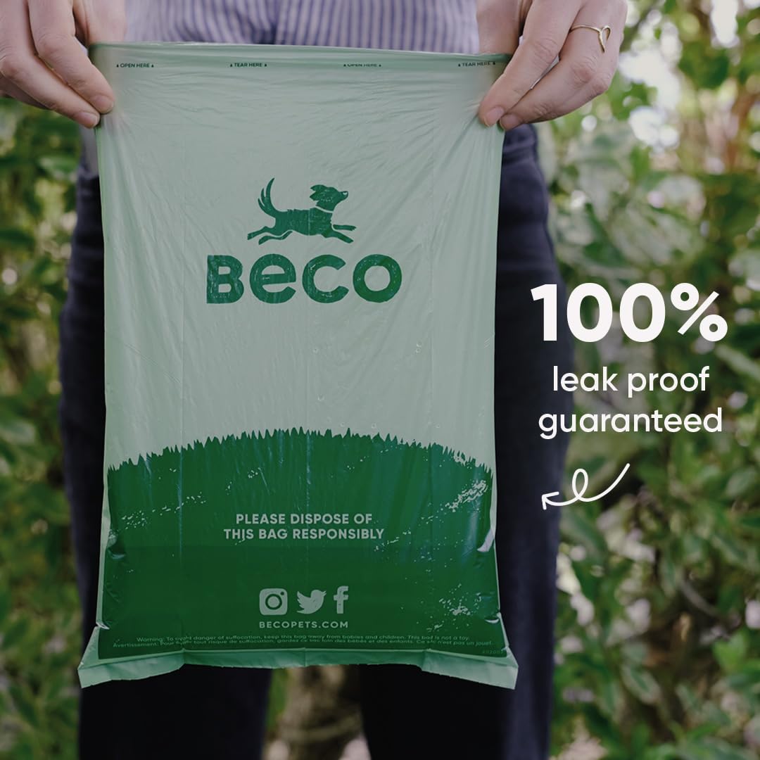 Beco - Bolsas Grandes para Mascotas, Resistentes y ecológicas, para Perros, Aroma a Menta