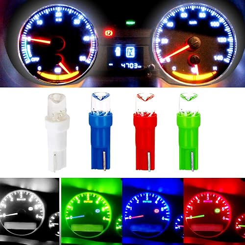 Miniatura 4 de T5 58 70 73 74 - Medidor de tablero de instrumentos súper brillante 1SMD chip 2721 37 17 18 37 37 PC74 bombillas LED de repuesto para luces de