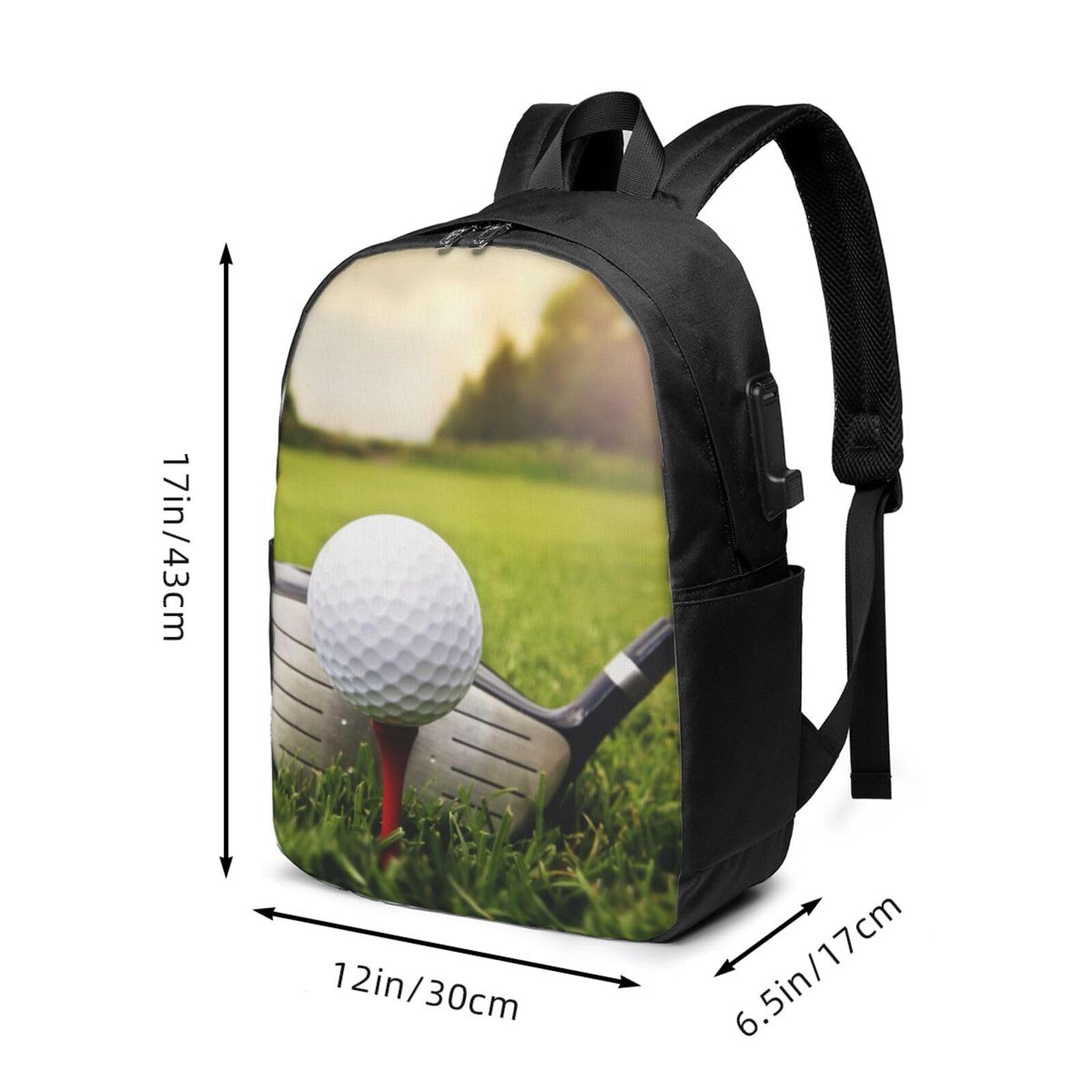 Zaino per computer portatile stampato galassia, Palla da golf