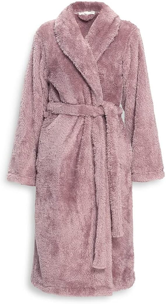 Berkshire Extra Fluffy Women's Robe,Soft Light Plush,High Pile Bathrobe