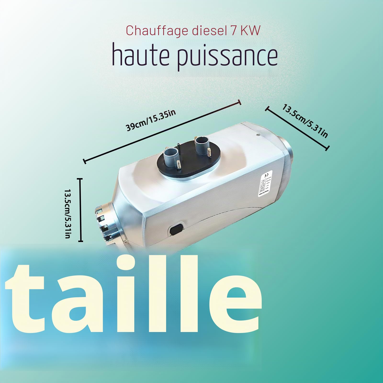 Chauffage Diesel 24 V, 7 KW, boîtier en Aluminium, Chauffage indépendant avec modèle de Plate-Forme, Chauffage indépendant Diesel pour Camping-Cars, garages, camions et Bateaux