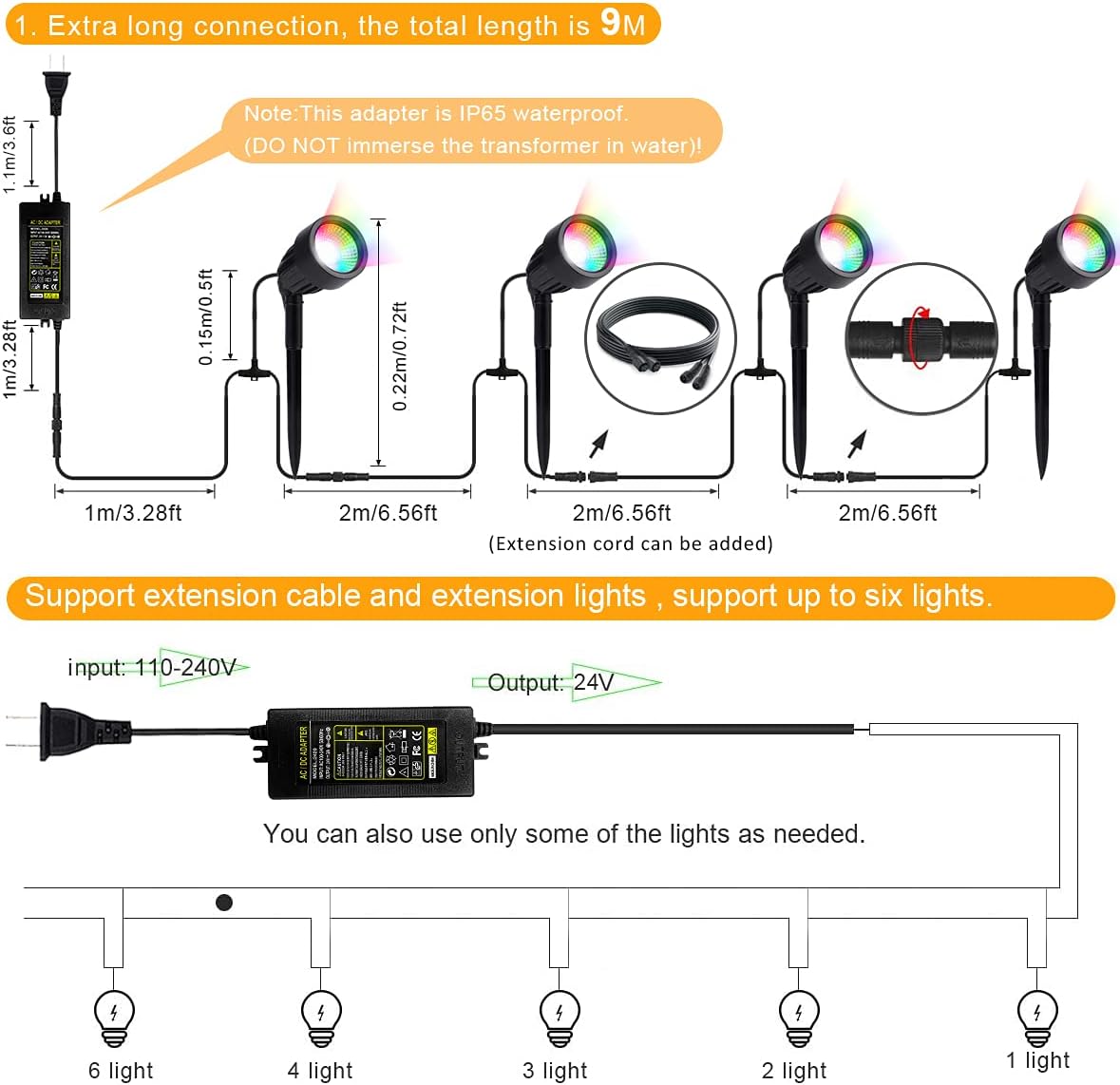 Chеареѕt 🛒 Landscape Spotlights 48W,Bluetooth Timer Control Landscape Lighting Color Changing Garden Lights with Power Adapter for Pathway,Yard,Lawn,Patio,Tree Lighting Decor Buу 1 gеt 1 🔥 Landscape Spotlights 48W,Bluetooth Timer Control Landscape Lighting Color Changing Garden Lights with Power Adapter for Pathway,Yard,Lawn,Patio,Tree Lighting Decor