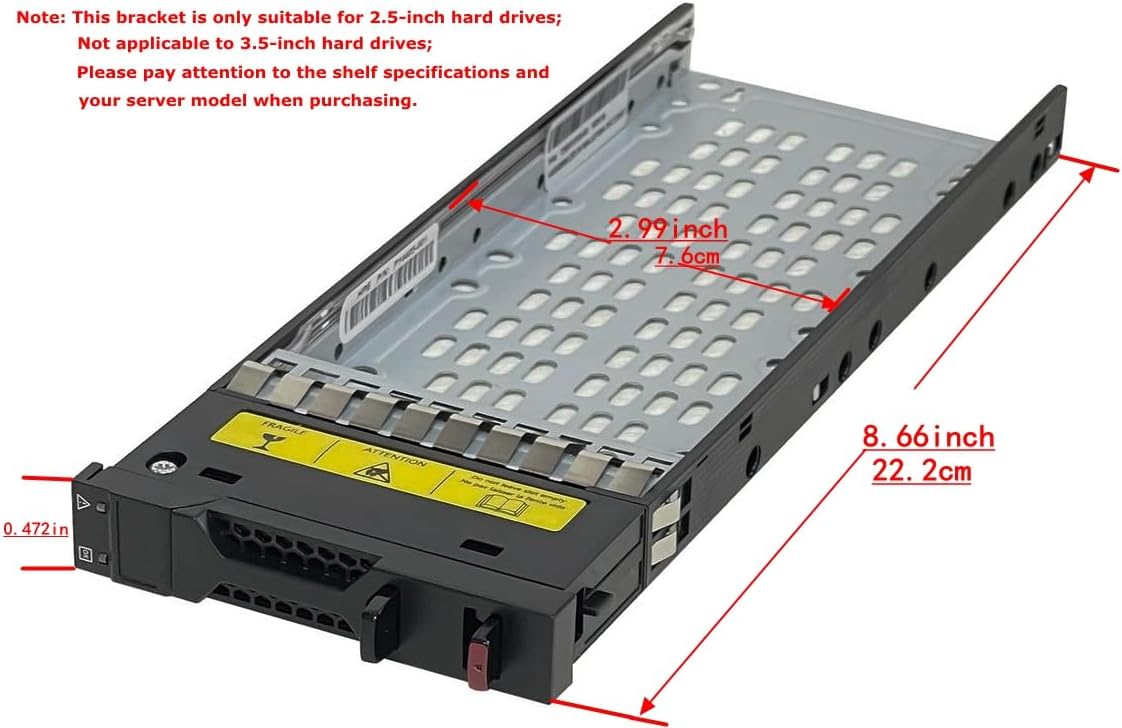 2.5" SFF SAS SATA Hard Drive Bay P14405-001 for HPE MSA M2 1060 2060 2040 M2