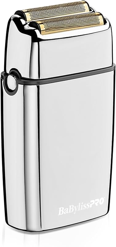 METALFX Afeitadora de doble lámina, afeitadora eléctrica de mano para viajes, afeitadora portátil inalámbrica para cabeza, barba y cuello