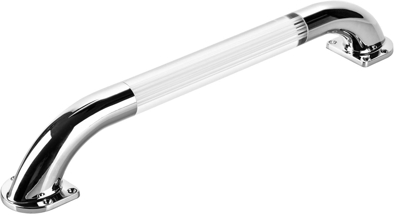 EcoSynic 18 Inch RV Screen Door Handle, RV Door Handle with White Light, Illuminated RV Grab Handle, Interior Trailer Entrance Handle Grab Bar for Bathroom, Camper Screen Handles for Outdoor