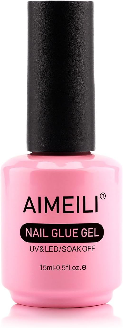 AIMEILI Nail Glue Nail Gel Nail Glue Extra Strong Nail Bond For Acrylic Tips, Artificial Nails 15ml