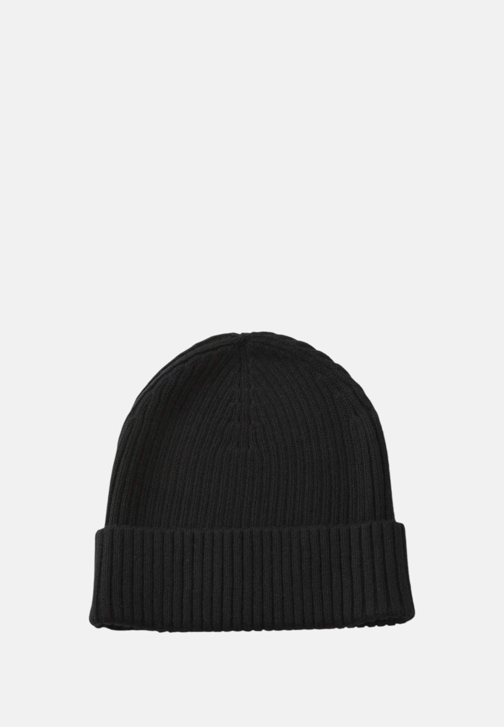 Calvin Klein Męska naszywka, gruba bawełniana czapka beanie LV04D8053G, czarna (czarna), jeden rozmiar, czarny (czarny), Rozmiar uniwersalny