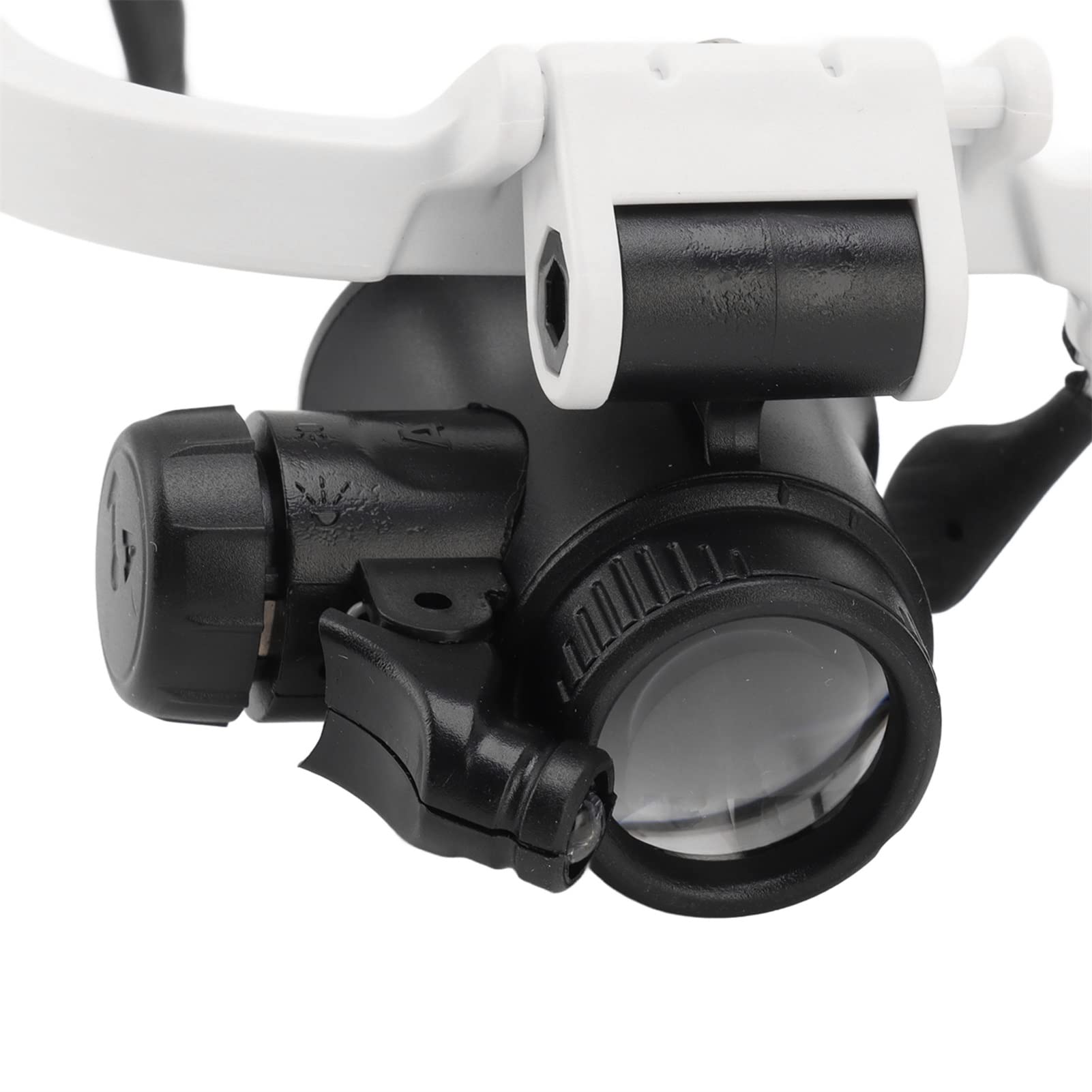 Lente D'Ingrandimento da Testa con Luce LED, Lente D'Ingrandimento a Mani Libere 8X 15X 23X, Lente D'Ingrandimento per Occhiali, per Dentisti, Elettricisti, Riparazioni di Orologi
