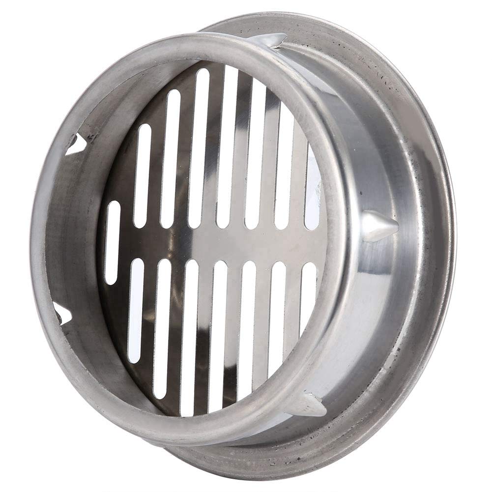 Griglia Doccia Rotonda In Acciaio Inox - Scarico A Pavimento Per Balcone, 160 Mm Bocca Piatta
