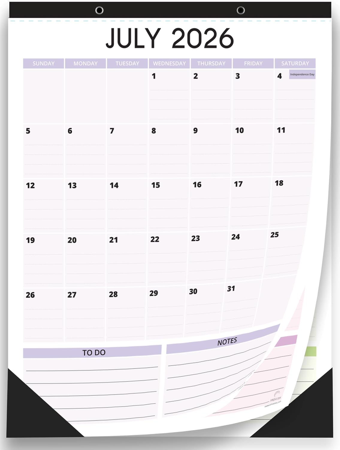 StriveZen - Calendario de nevera 2020-2021 para refrigerador de 12 x 16 pulgadas, calendario magnético mensual grande, vertical, octubre de 2020 a diciembre de 2021, perfecto para nevera, taquillas,