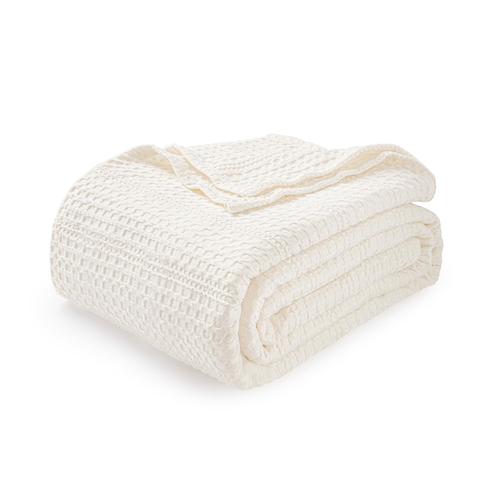 PHF Soft Waffle Weave Blanket King Size 104''x90'' - Lightweight and ...