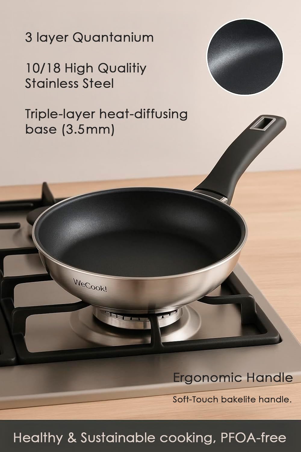 WECOOK! FRYING PAN ETERNA 28 cm Eterna.