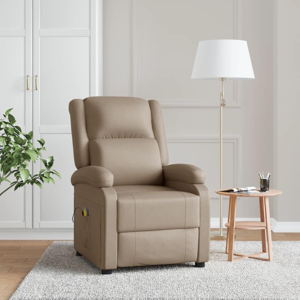 DYRJDJWIDHW Massage Chair Massage Chairs Full Body and Recliner,Best Massage Chair,Massage Chair Zero Gravity Full Body,shiatsu Massage Chair,Cappuccino Faux Leather