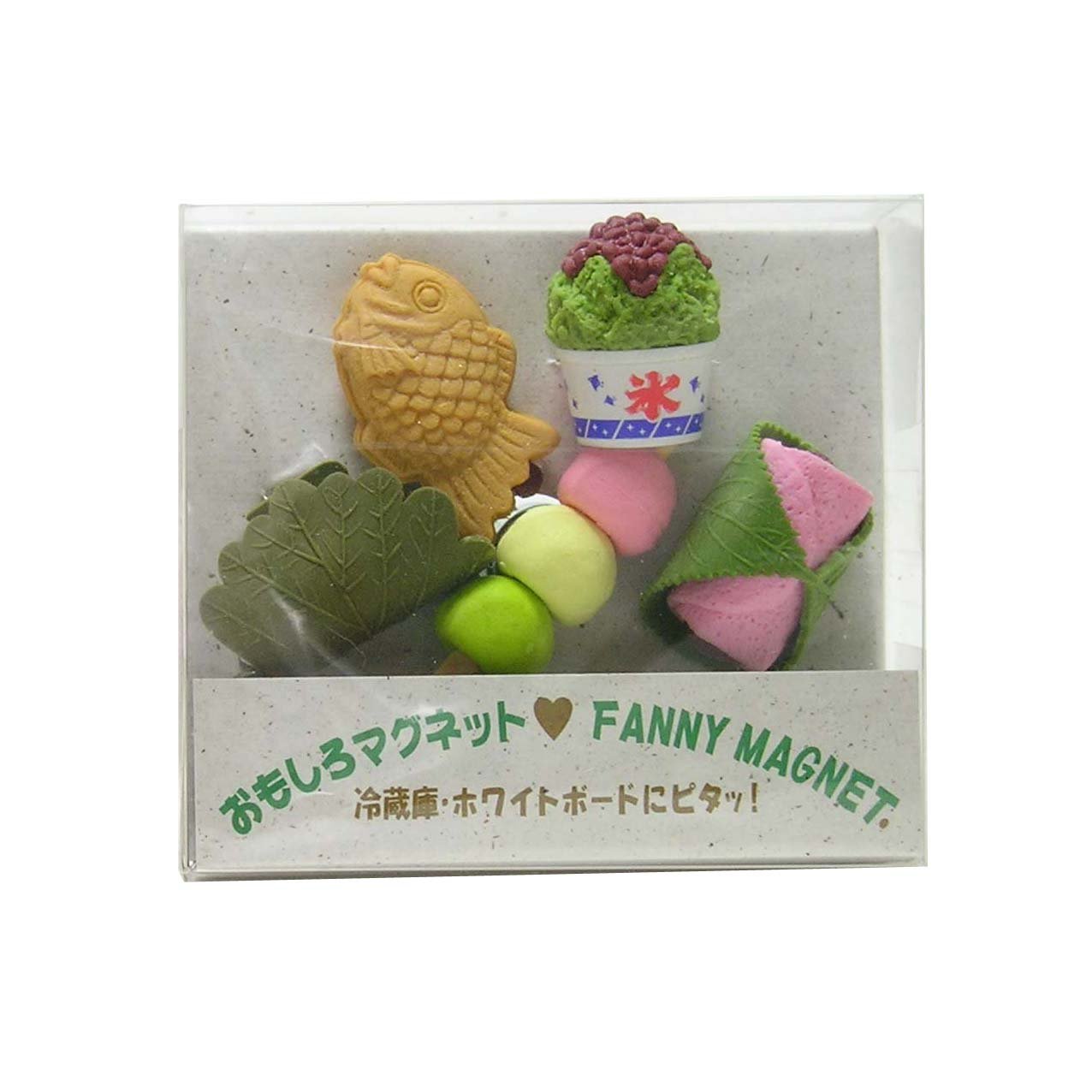 Aimants frigo 3D bonbons japonais lot de 5 anti-chute pour vos mémos
