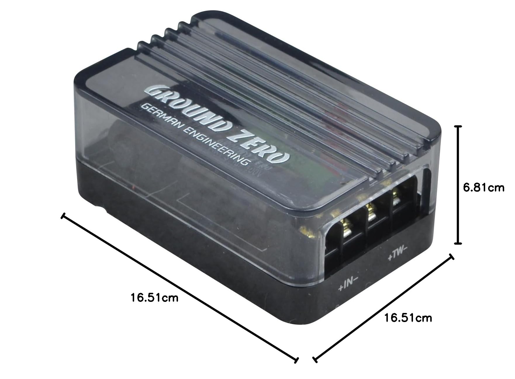 Ground Zero GZRC 165.2SQX-IV – 2-Wege Komponentensystem, 165 mm Lautsprecher, 120 W RMS, SQ-Serie, inklusive Hochtöner & Frequenzweichen, für Car-HiFi Premium-Klang