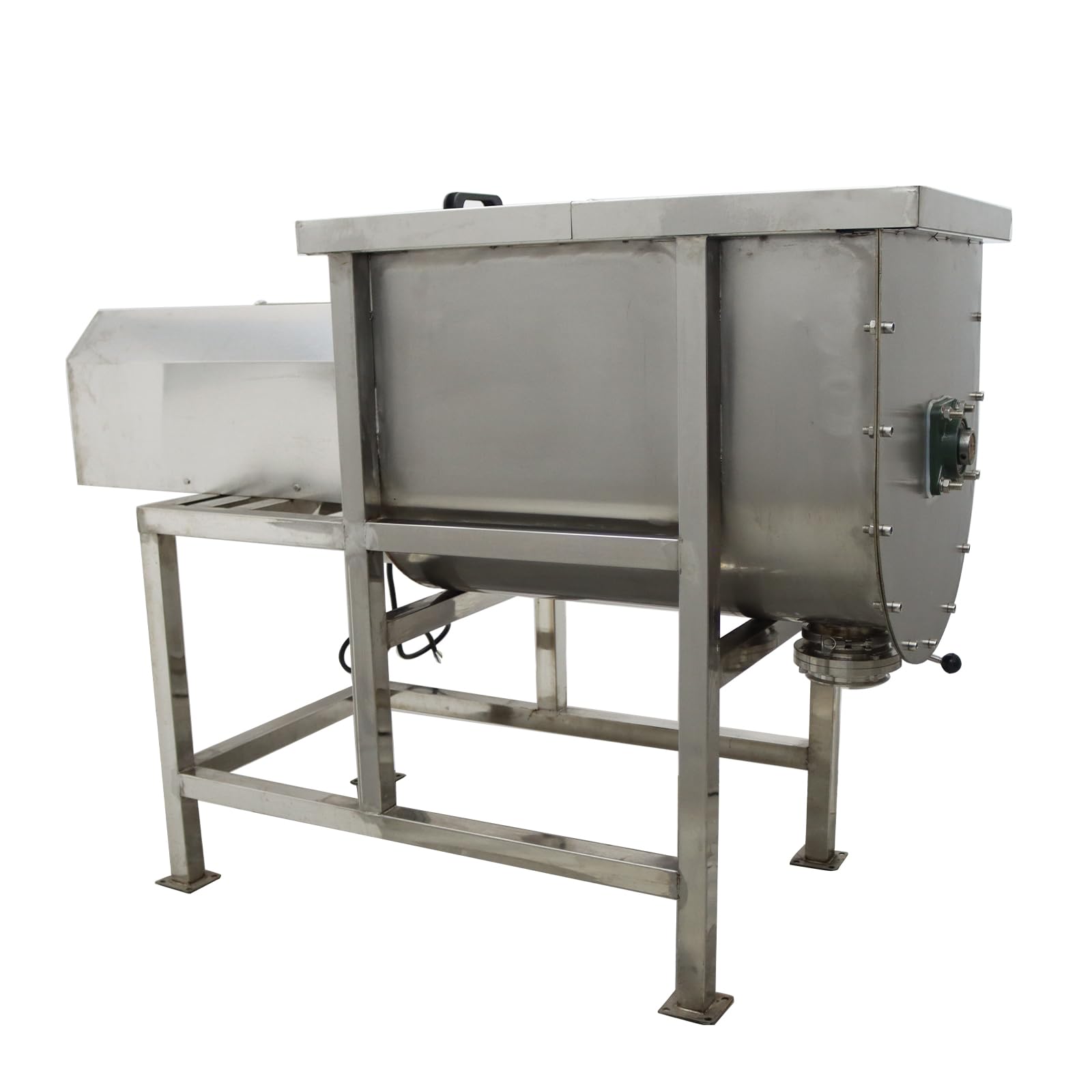 WYDDDARY Dry and Wet Horizontal Mixer 304 Stainless Steel Spiral Mixer Feed Powder Plastic Particles Mixing Machine 100KG 220V