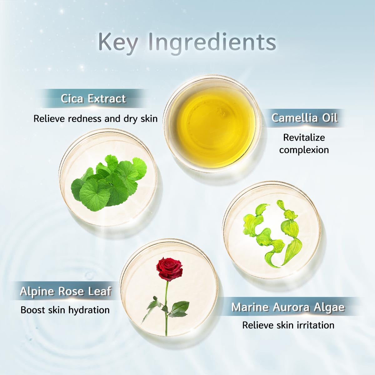 My Beauty Diary Rejuvenate Cica Ultra Calming Mask, Soothing and Relieving Facial Mask, Restore skin health, Self Care Face Sheet Mask for Sensitive Skin and All Skin Types (5 pcs) - Image 6