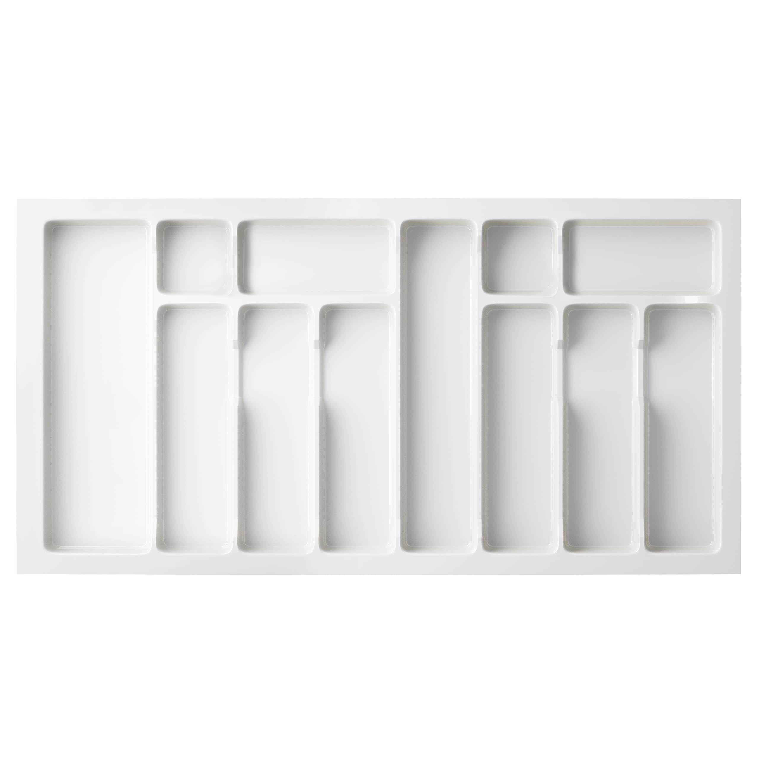 Range-Couverts Sossai Divio 40cm - 5 Compartiments Découpables | Organisation Tiroir Anthracite