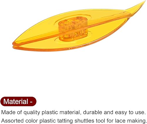 Miniatura 9 de HARFINGTON 2 lanzaderas de tatuaje de 3.031 x 0.827 x 0.433 in, lanzaderas de plástico coloridas para hacer encajes, herramientas de manualidades