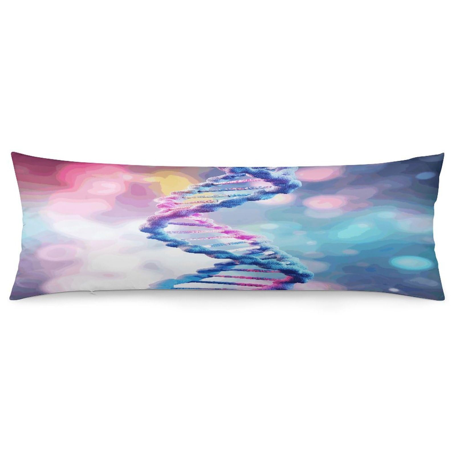 DNA in Pillow Cover with Zipper Pillow Case Super Soft and Cozy Body Pillowcase 19 X 53 Inches Luxury Long Pillowcase for Couch Sofa Chair Bed Home Decor Pillows Cover