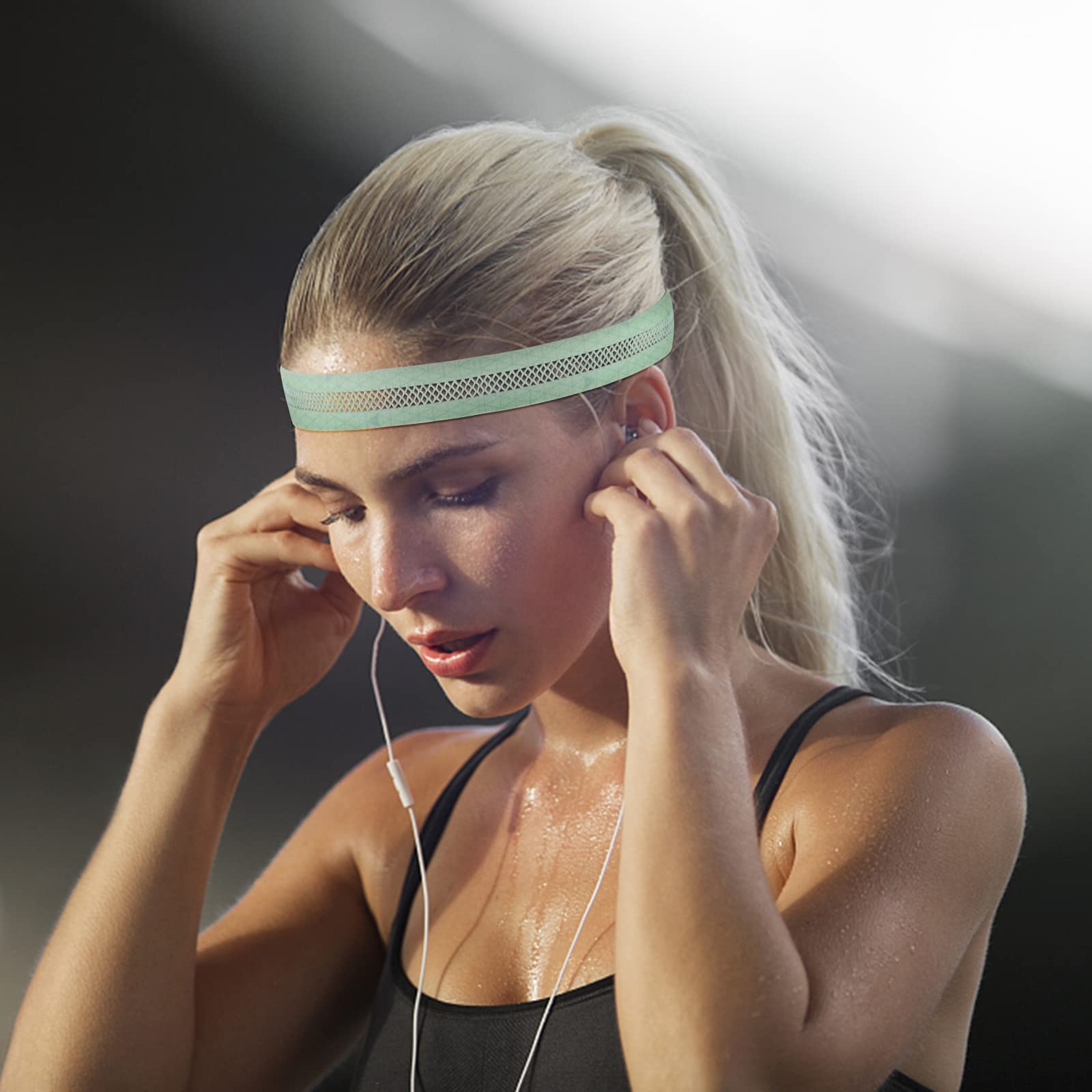 3 Fascie Capelli Sportive Anti-Scadimento - Uomo/Donna Per Palestra, Yoga E Corsa - Foto 7