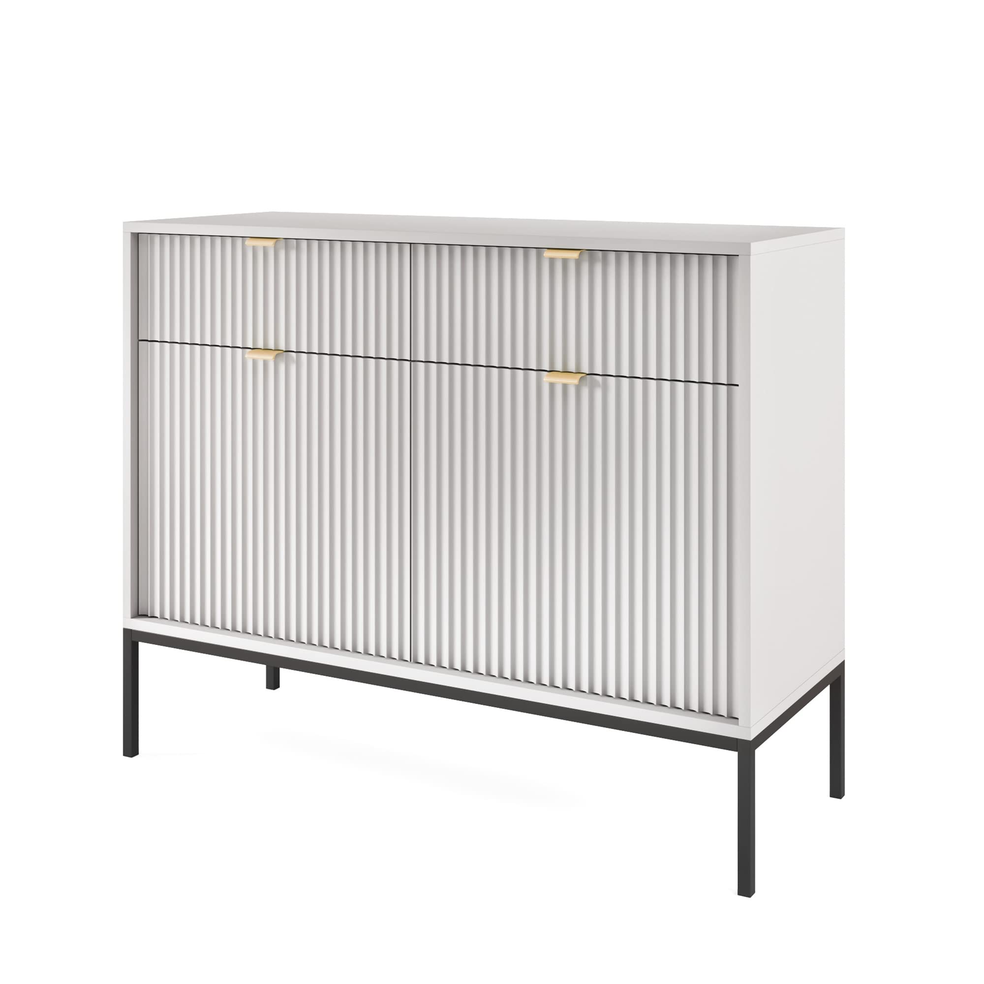 Selsey VELLORE-Commode 2 Portes, 104 cm x 83 cm x 39 cm