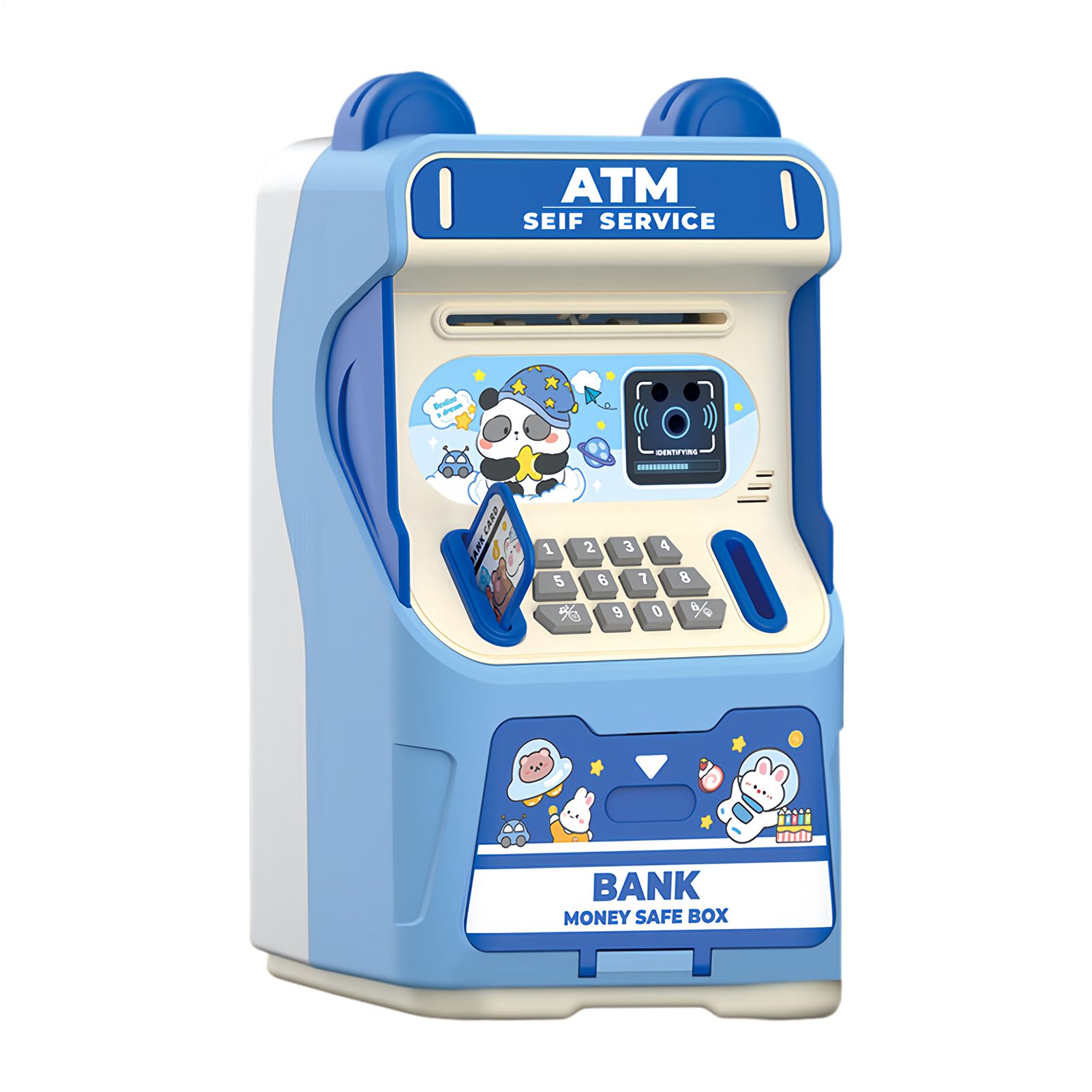 Machine ATM Banque pour Enfant avec Reconnaissance Faciale Jouet Éducatif Tirelire