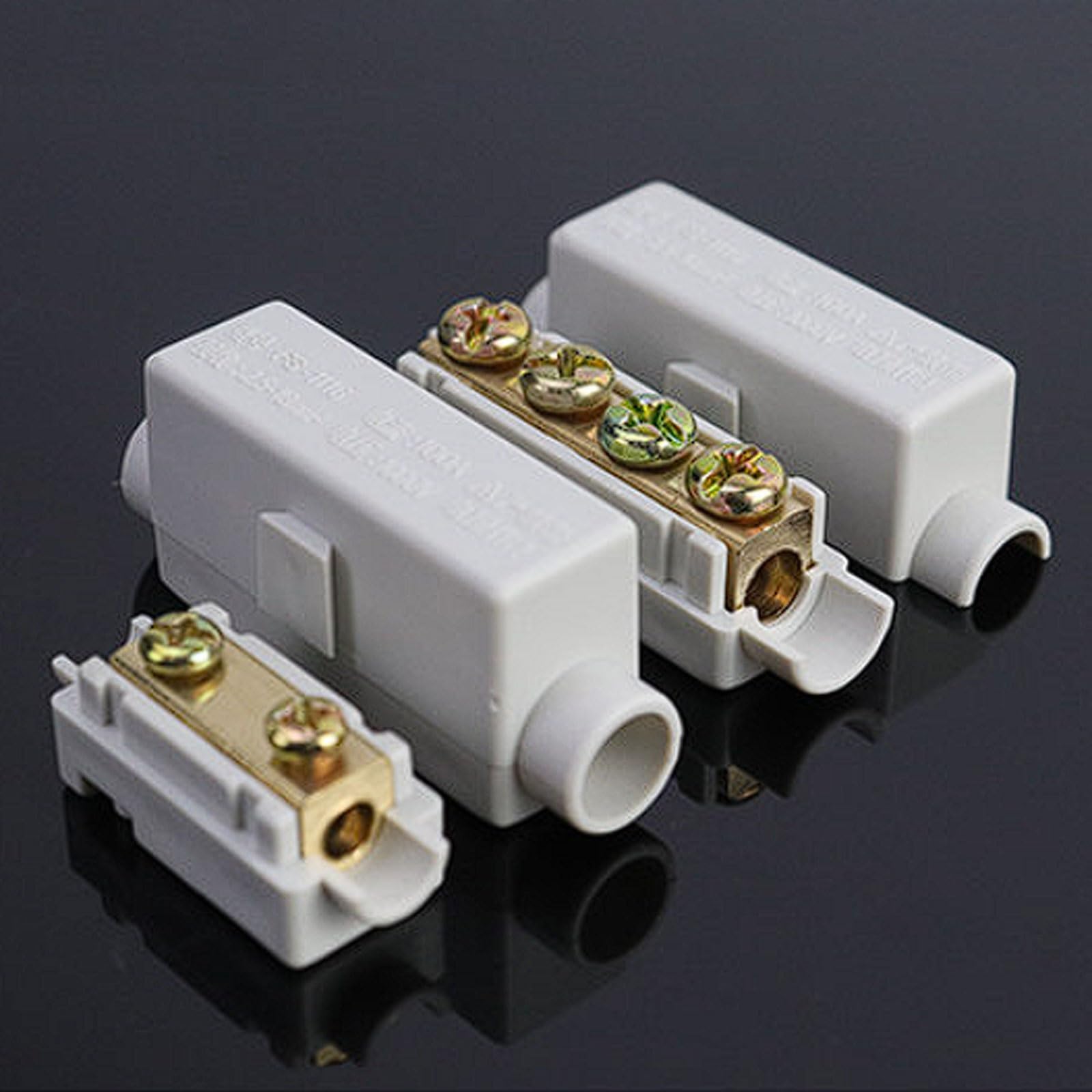 Terminales y kits Bloque de terminales de conexión rápida de entrada única y salida única de alta potencia, paquete de 10, conductor totalmente de cobre, for cables de 1-50 mm²([I-50])