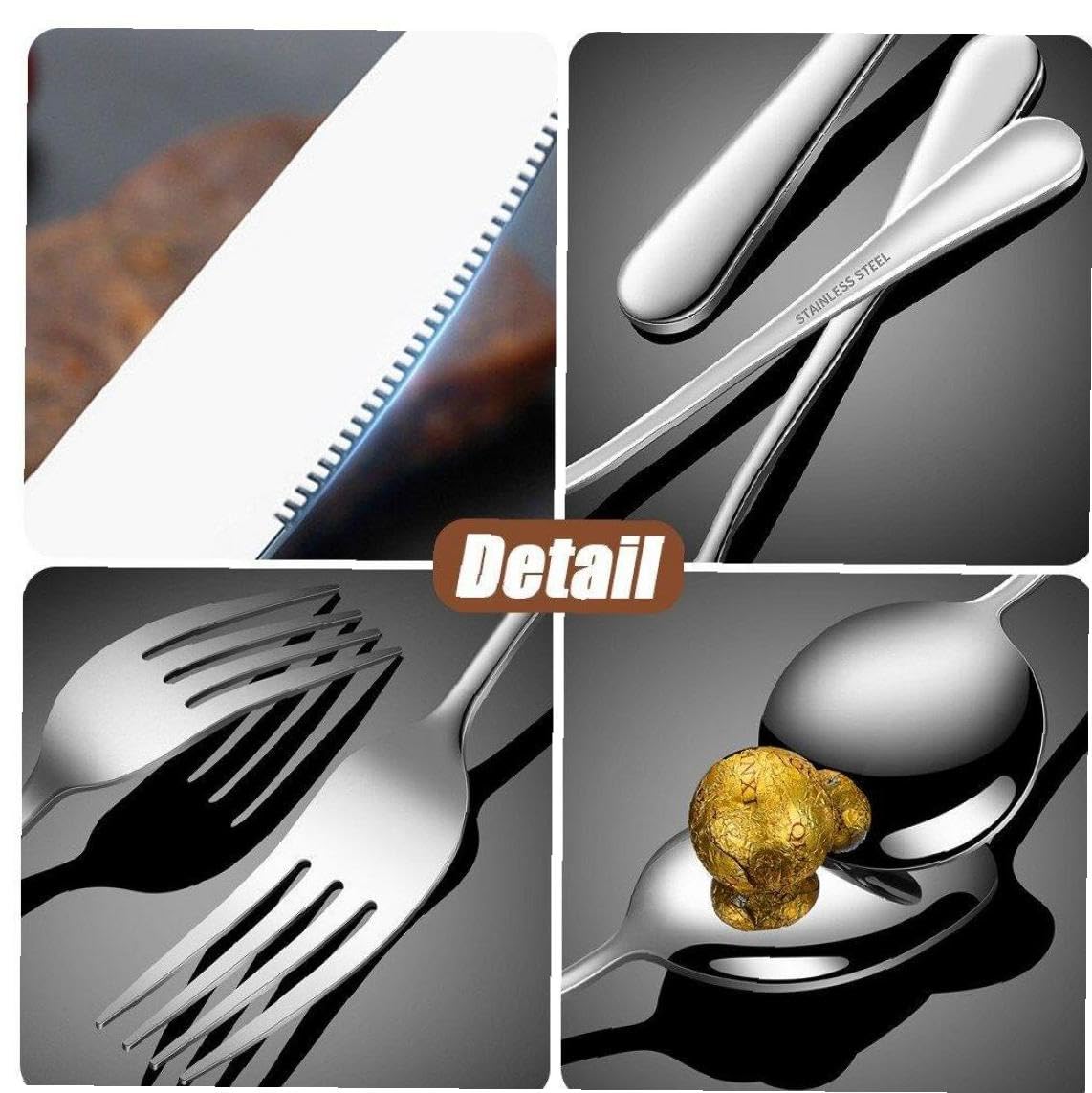 Amazon｜銀食器セット カトラリー ナイフ/フォーク/スプーン