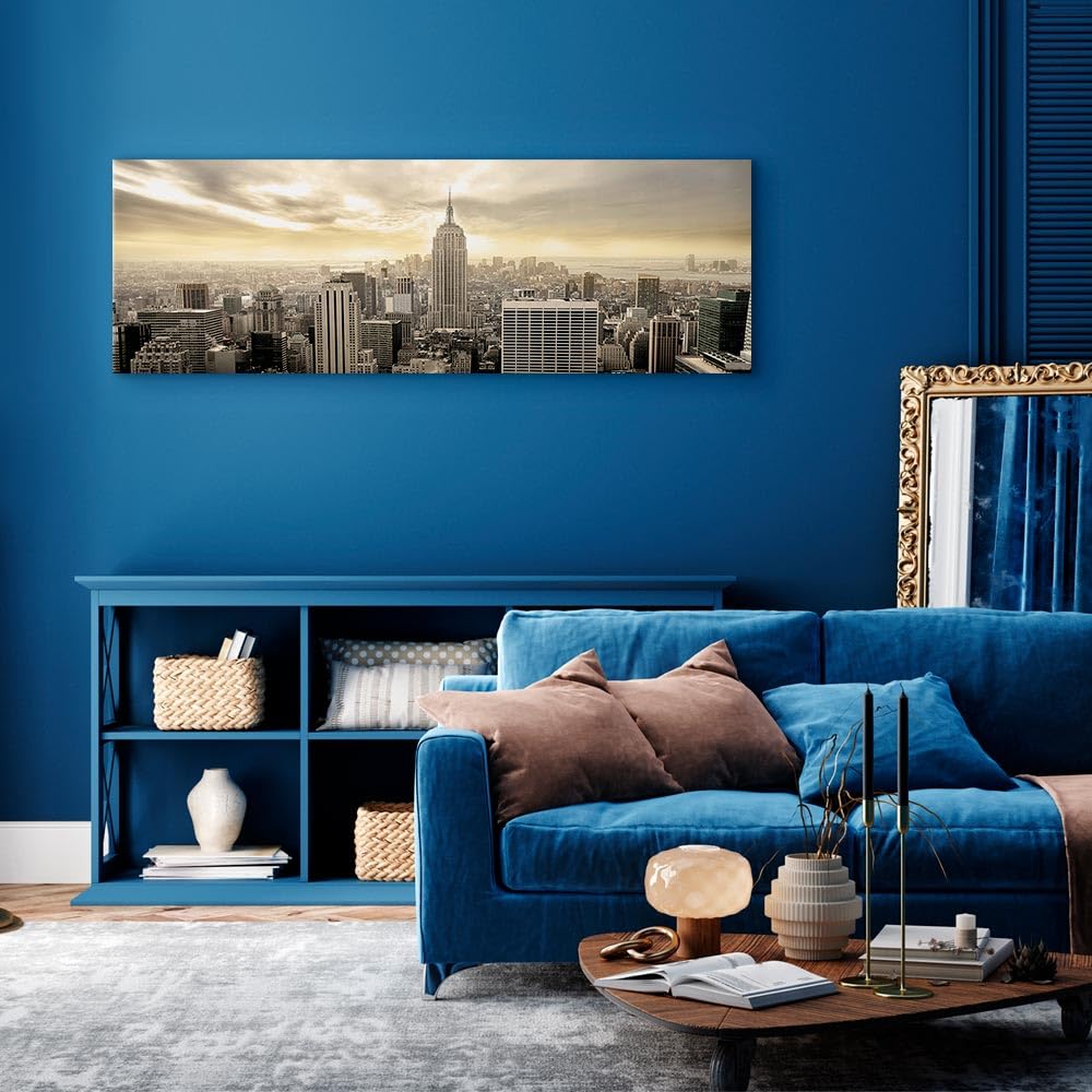 Tableau Mural New York - Impression Sur Toile Intissée, Format Moyen, Marque Murando