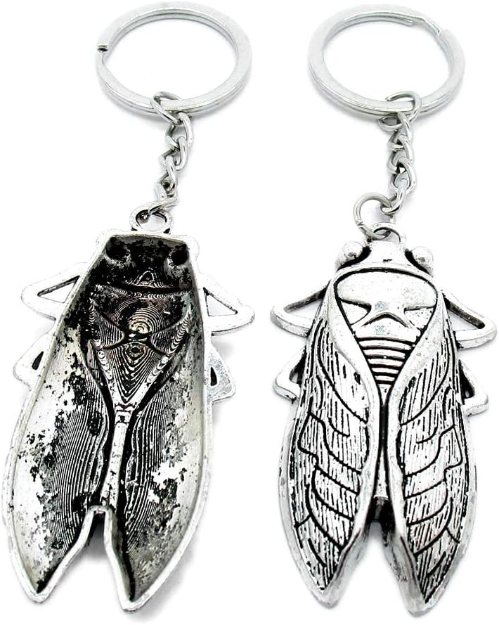 10 Pieces Keyring Keychain Wholesale Suppliers Jewelry Clasps Y6CC4K Cicada Cicadidae