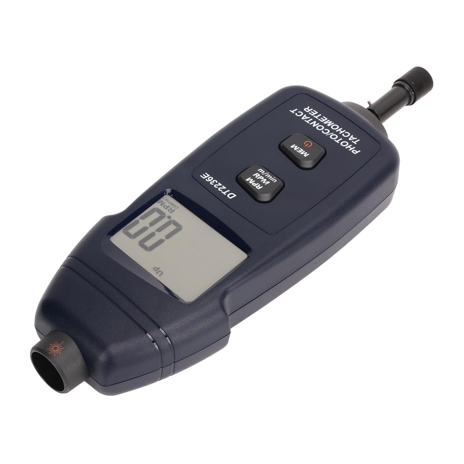 Marhynchus Contagiri Digitale Contagiri Senza Contatto ABS DT2236E da 2,5 a 99999 giri/min. Bianco Retroilluminato Salvataggio Automatico dei Dati per Ventole Motore Ruote Ispezione Macchinari