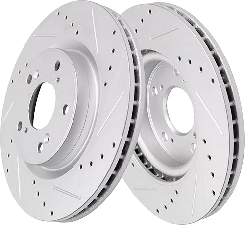 Miniatura 8 de Detroit Axle - Kit de frenos para frenos de disco perforados y ranurados FWD 12-16 Honda CR-V 2012 2013 2014 2015 2016 repuesto de pastillas de