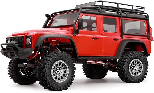 Miniatura 5 de GLOBACT Neumáticos de aluminio de 1.2 pulgadas, neumáticos de goma suave y pegajosa de 2.441 x 0.945 in para 118 TRX4M 124 Axial SCX24 RC Crawler