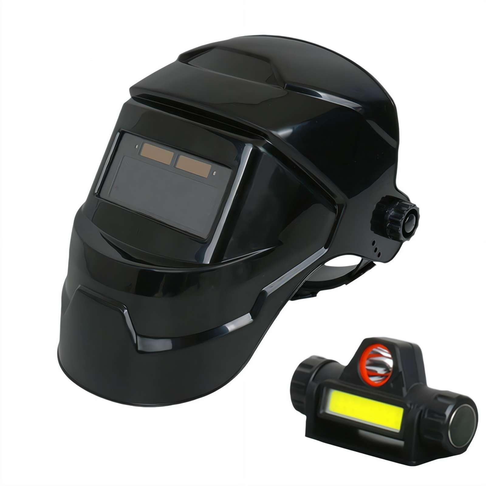 Masque de soudage auto-obscurcissant résistant à la chaleur avec écran LCD
