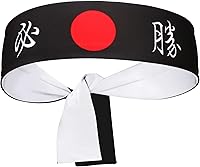 Vista 11 de Diadema reversible de guerrero, Bushido Hachimaki para karate, Halloween, sushi