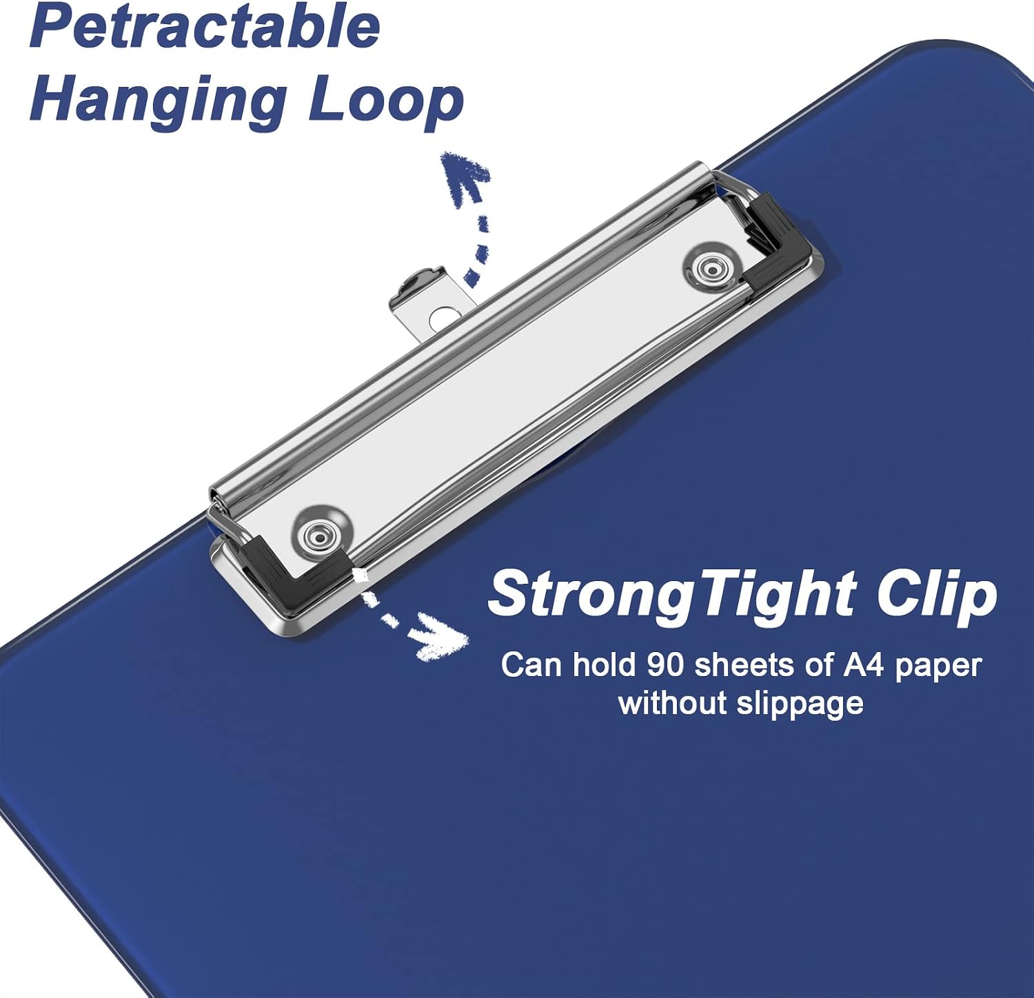 Rimilak Plastic Clipboards Set of 6, 8.5 x 11 Translucent Clip Board image 3