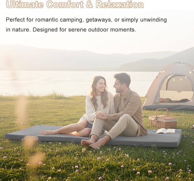Colchoneta de camping de espuma 30D con bolsa de viaje - portátil para piso miniatura 8