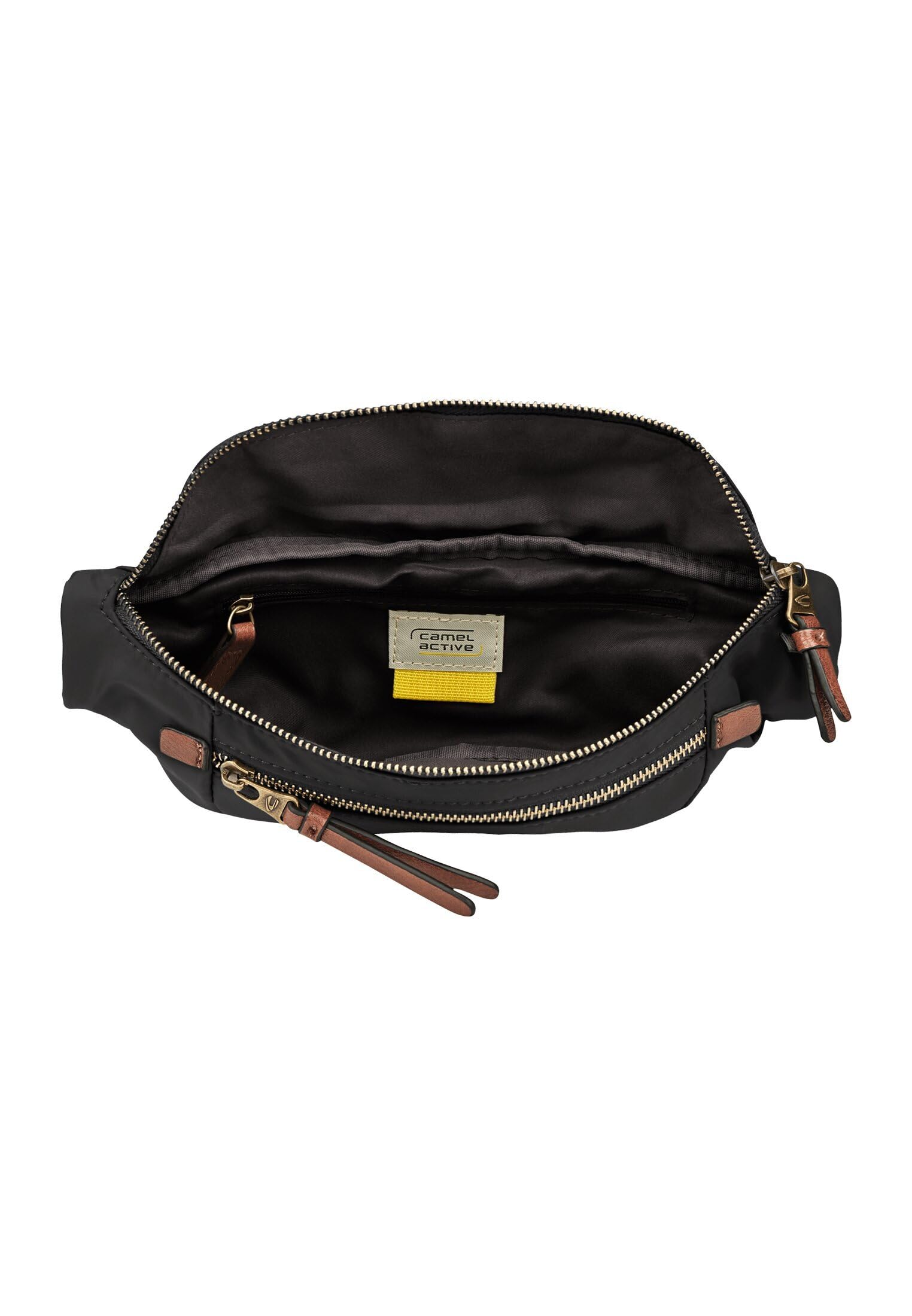 camel active riñonera Bari para Mujer, Talla Mediana, Negra