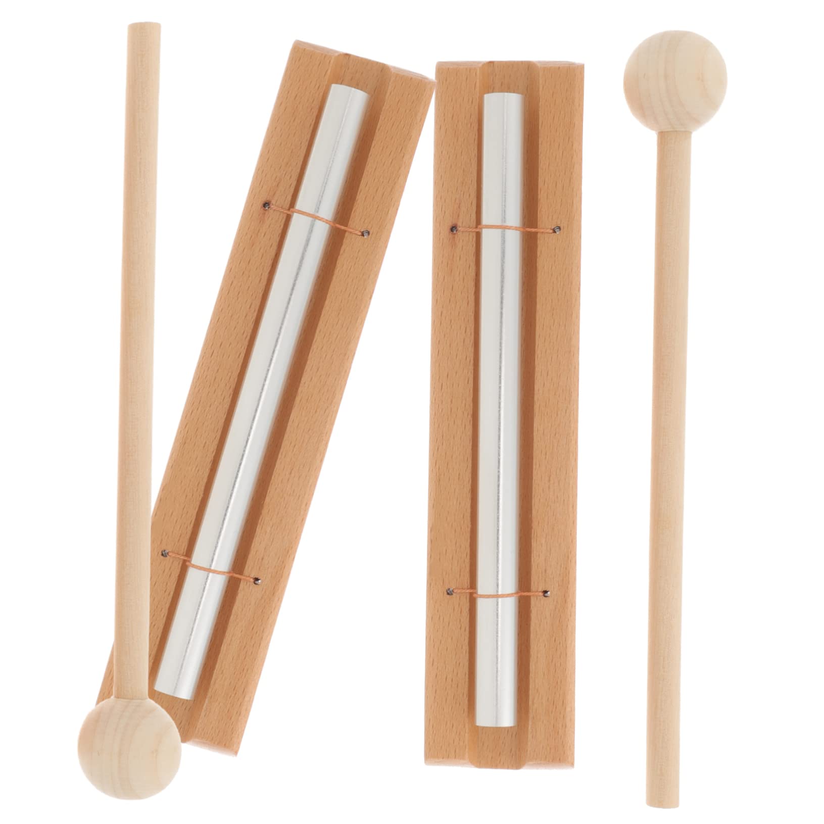 Toddmomy Chime Percussion Instrument Set Classroom Chime Meditation Bells for Boys and Girls Hand Bell Mallet Prayer Yoga