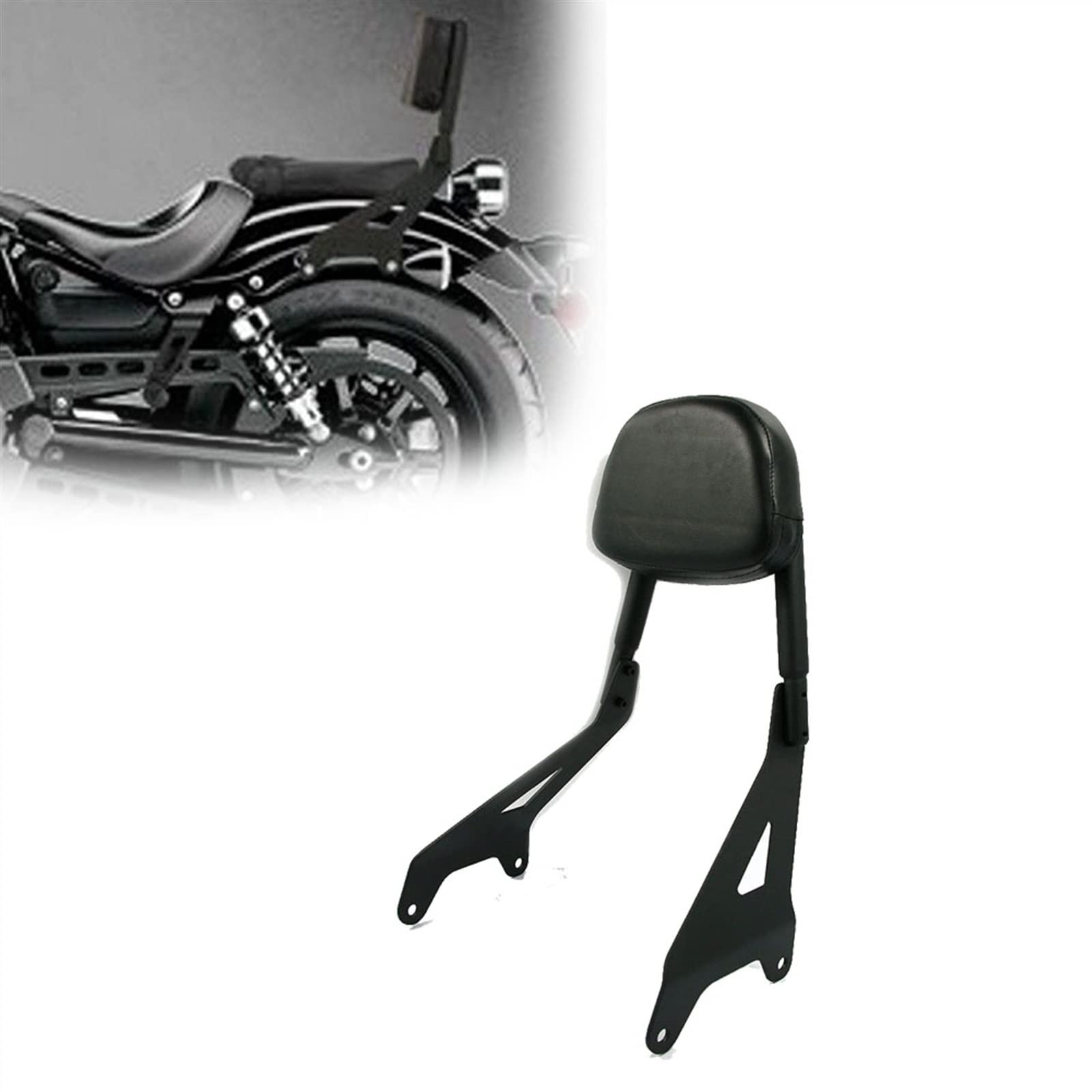 Sissy Bar Passager avec Porte-Bagages de Qualité pour Yamaha Star Bolt 950