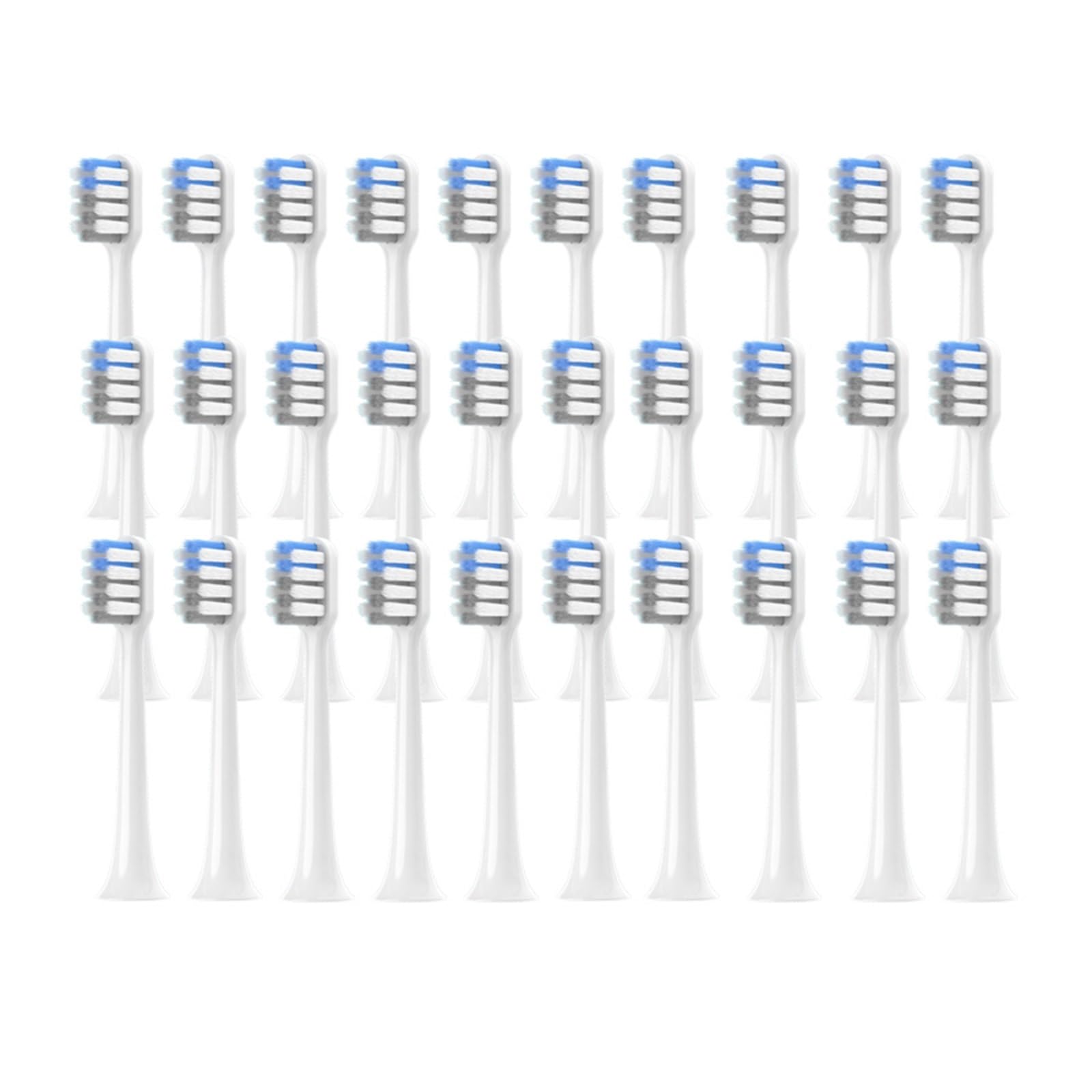 Compatibile con testine di ricambio for spazzolino da denti T200 Testine for 4/8/12/16 pezzi(White gray-30PCS)