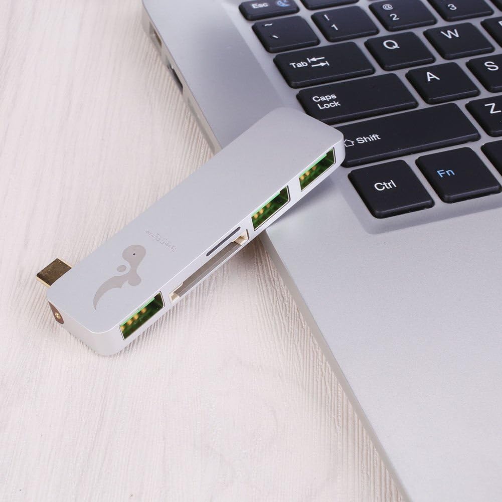5 In 1 Usb 3.0 Adapter Micro Sd Card Reader Usb Type C Hub Slot For Macbook